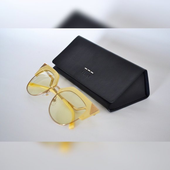 FENDI FF 0149/S 040G YELLOW & SMOKE FL SILVER - Picture 10 of 10